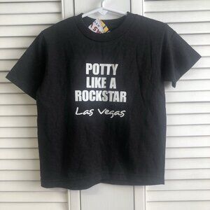 🆕 Black Tee Potty Like A Rockstar Las Vegas Tee